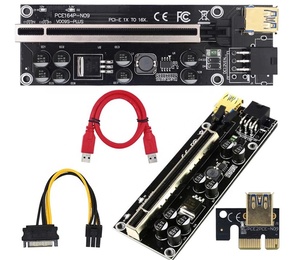 VER 009S加PCIE提升板009s PCI-e PCI快递适配器Molex 6Pin SATA USB 3.0电缆1X至16X扩展器 - Product Image 4