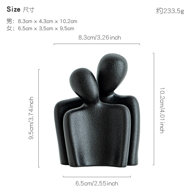 Black(Hug a couple)