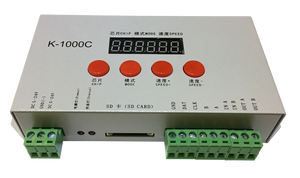 Светодиодный пиксельный контроллер K-1000C оригинальный Ws2812 K1000C SPI 1500 пикселей программируемый DMX512 Ws2811 SD карта пикселей светодиодный контроллер