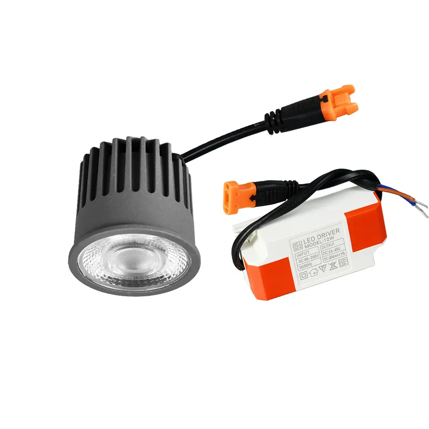 Novo Módulo de instalação fácil para lâmpadas LED, driver IC externo para baixo, luz de teto 10W 12W, módulo de LED MR16
