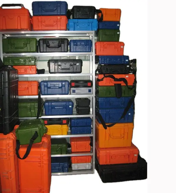 OEM özel sert cephane kutusu aracı ekipmanları su geçirmez darbeye dayanıklı uçuş çantası plastik muhafazalar