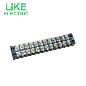LiKE Electric TB-1506 Bloque de terminales 6 posiciones 15A Bloque de terminales Conector de bloque de terminales fijo - Product Image 5