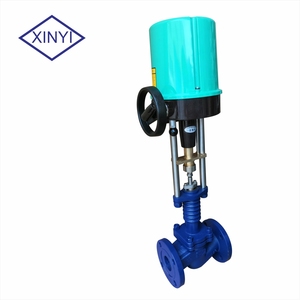PN16 DN80高温蒸汽电动机4-20mA控制调节阀在定型机上 - Product Image 1