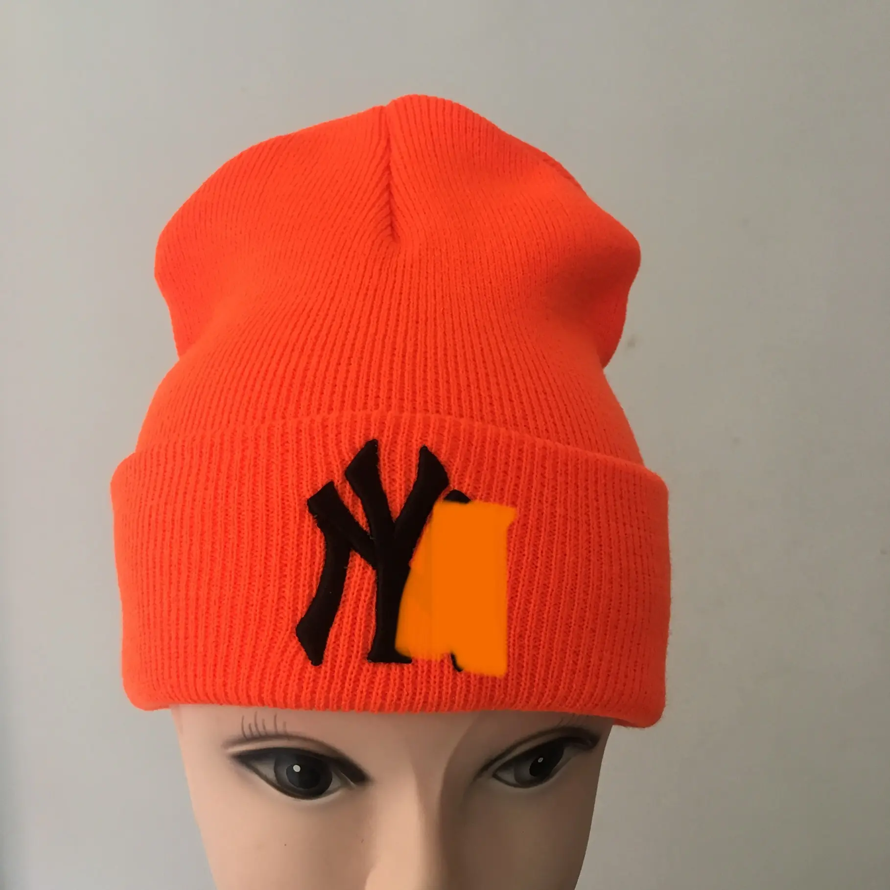 नई अमेरिकी लोकप्रिय सर्दियों पुरुषों महिलाओं यूनिसेक्स कढ़ाई न्यूयॉर्क लोगो वयस्क beanie टोपी