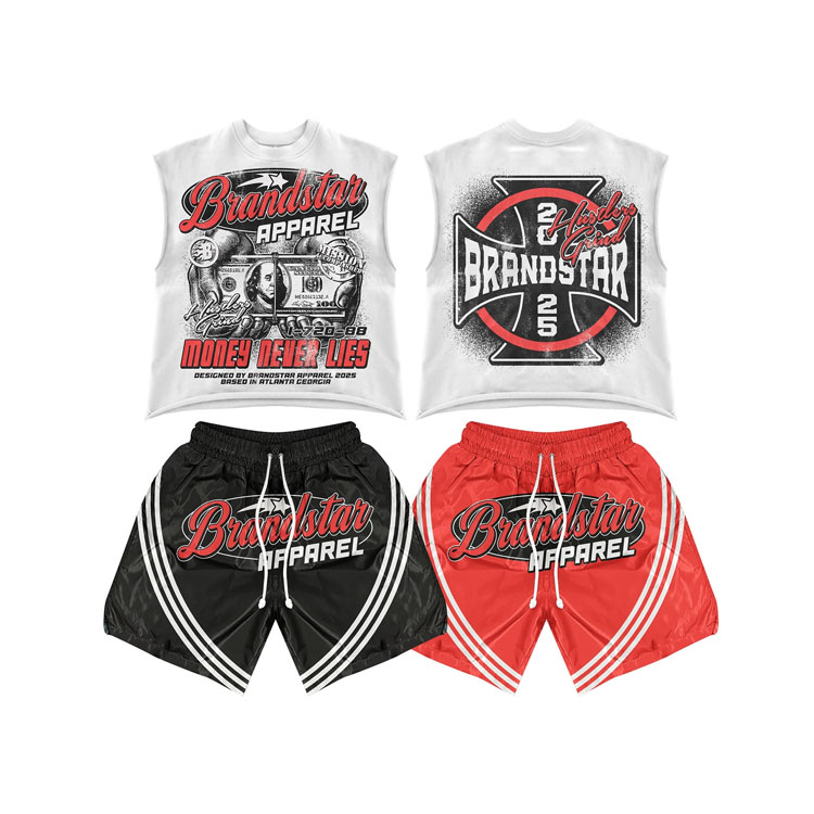 ensemble short et t-shirt pour hommes-6
