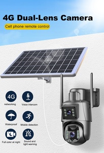 V380PRO güneş güvenlik kamera 12MP 4G/WiFi, PTZ 360 ° açık, <span class=keywords><strong>3</strong></span> görünüm modları, gece görüş