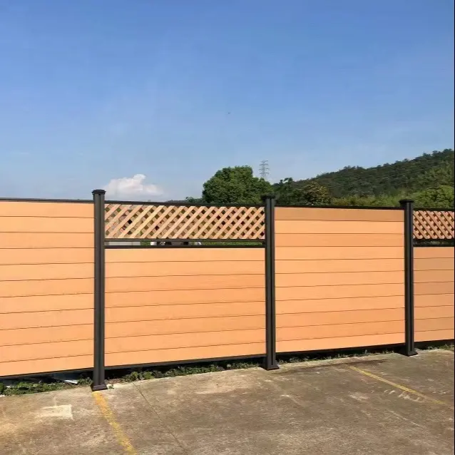Holz Kunststoff Verbund WPC Zaun pfosten Paneele Tür bretter Großhandel Wasserdichter Zaun Garten Gebraucht material
