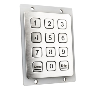 5 <strong>keys</strong> IP67 illuminated usb metal numeric <strong>function</strong> keypad - Product Image 6