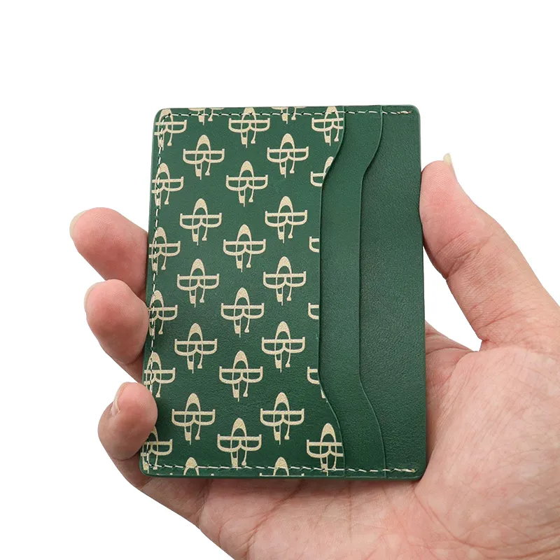 Hợp thời trang mới tùy chỉnh vật liệu logo khác nhau in chủ thẻ Coin Purse