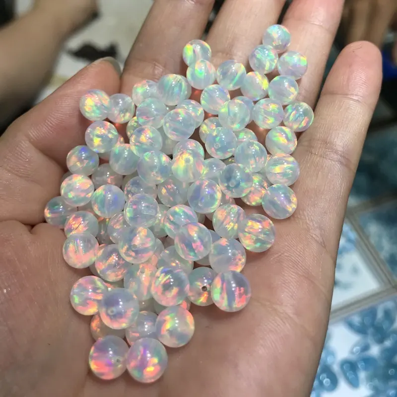 Commercio all'ingrosso della gelatina opale perle Lab Creato opal Pietra Preziosa Opale Sintetico di Pietra