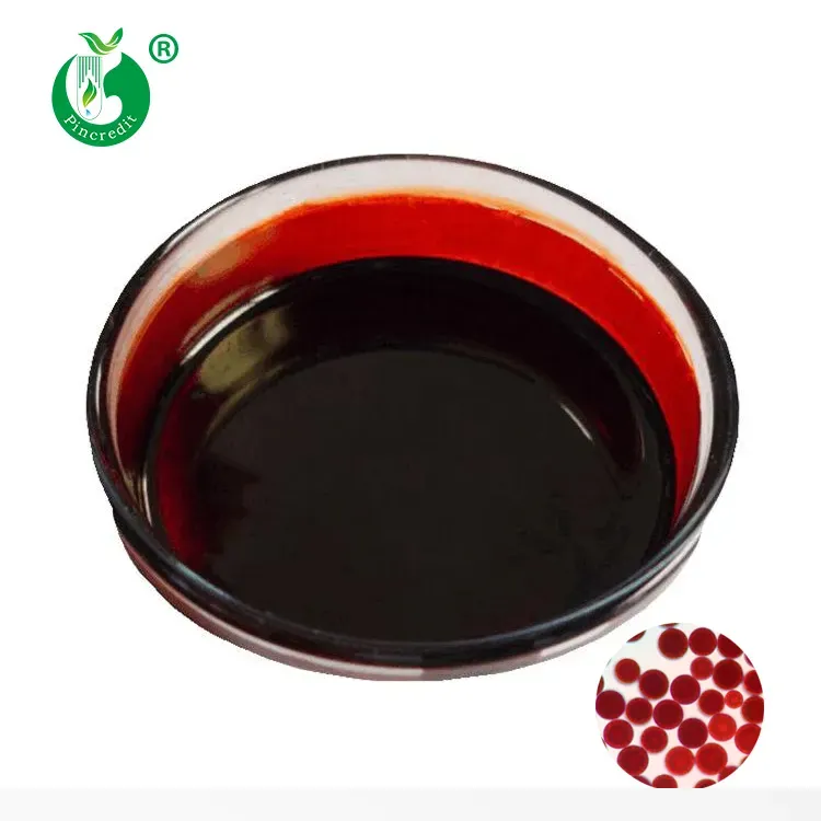 शुद्ध थोक Haematococcus Pluvialis निकालने 5% 10% Astaxanthin तेल