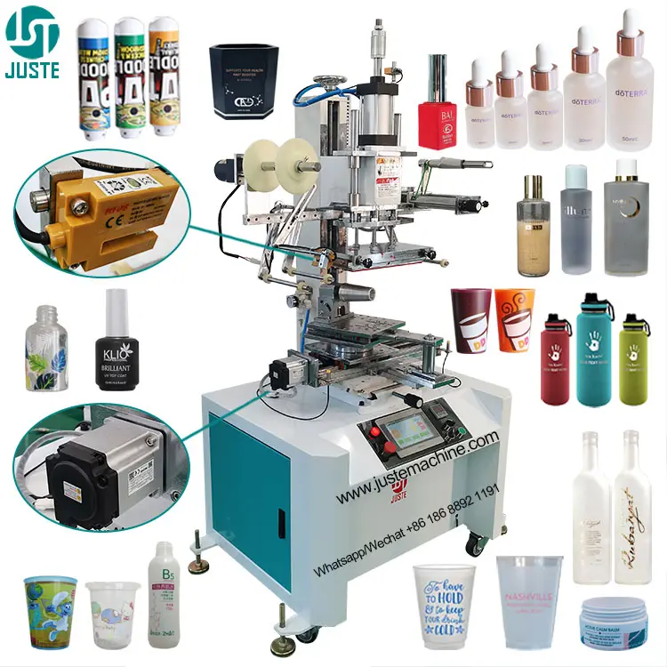 Computerized Hot Foil Stamping Machine Small Business Size Pneumatic Fully Automatic Digital Curved Surface Hot Stamping Machine
