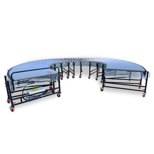 Factory Direct Supply Rubber-coated Anti-slip V Belt Roller <strong>Conveyor</strong> Line Retractable Roller <strong>Conveyor</strong> for Boxes <strong>Unloading</strong> - Product Image 2