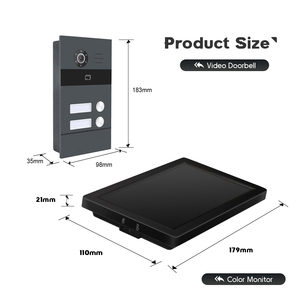 Tuya 1080P Smart Video Türklingel Telefon 2-Draht-Gegensprechanlage mit WiFi Smart Home-Sicherheits system für Karten-und Code zugriff - Product Image 4