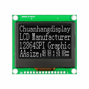 1.9 pollici Cog Display LCD 12864 produttore 128x64 ferro telaio modulo LCD porta seriale 128x64 ST7565 Display LCD fabbrica diretta