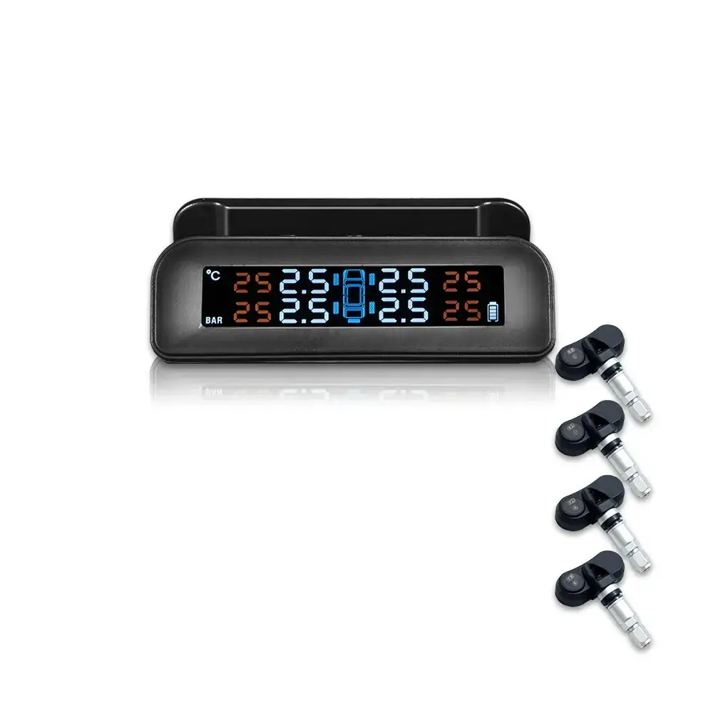 Energía Solar inalámbrico automático TPMS monitoreo de presión de neumáticos sensor de presión de neumáticos de coche TPMS