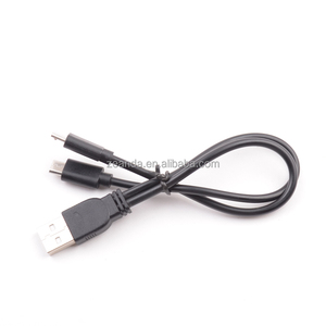 สายชาร์จเร็วไมโคร USB คู่อัจฉริยะ2-in-1 5ม. พร้อมระบบป้องกันสายถักสำหรับอุปกรณ์แอนดรอยด์และการใช้คอมพิวเตอร์ - Product Image 3