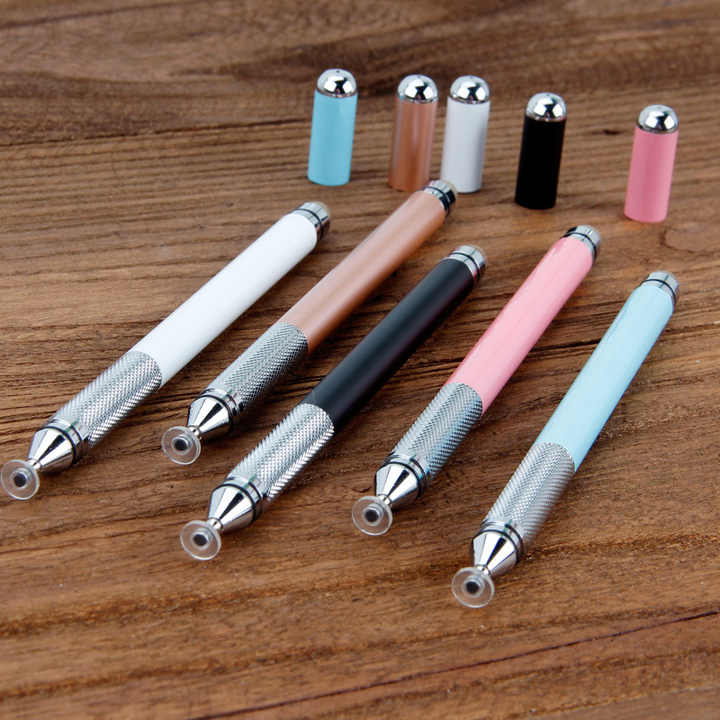 Double Sides Precision Disc Stylus Pen 2 in 1 Fiber Disk Sucker Capacitive Touch Screen Cellphone Tablet PC Pen Stylus