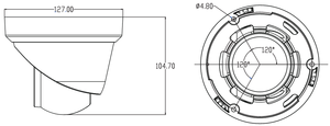 Amazing Active Deterrence AI 4K 8MP IP POE Turret <strong>Camera</strong> <strong>with</strong> Two Way Audio&amp; SD Card Slot ,Support Siren,Red &amp; Blue Strobe Light - Product Image 4