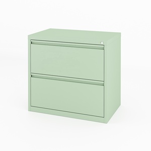 Steelrix Steel 2引き出しラテラルオフィスメタルファイルアーカイブファイリングキャビネットインターロックシステム付き - Product Image 4