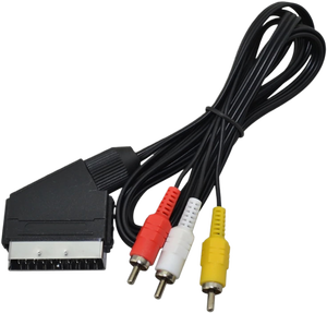 1.8M 6FT RGB <strong>Scart</strong> <strong>To</strong> 3 <strong>RCA</strong> AV Cable 3 Audio Video Connecr For Entertainment System Cord - Product Image 1