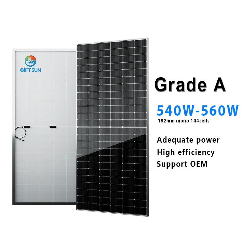 최고의 품질 전문 10BB 고효율 태양 전지 패널 540W 550W 560w 모노 태양 전지 패널