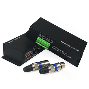 DC12-24V светодиодный контроллер RGBW DMX512 декодер 8A цветных (RGB) светодиодных лент индикаторы контроллера декодер диммер драйвер светодиодные ленты свет этапа USB контроллер - Product Image 1