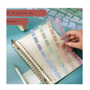 A5 20 Holes Page Markers Sticky <strong>Index</strong> Flag Tabs B5 26 Holes Colored PET Paper <strong>Index</strong> Sticker <strong>Notes</strong> for Spiral <strong>Notebook</strong> Bookmarks - Product Image 1