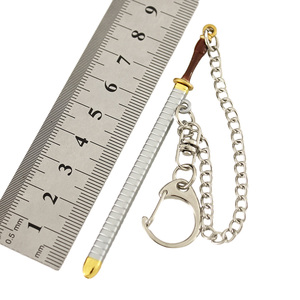 <span class=keywords><strong>Mini</strong></span> Húng Quế Hawkins rơm dao kim loại mô hình đồ chơi Keychain 9cm một mảnh thanh kiếm Keychain với vỏ bọc - Product Image 2