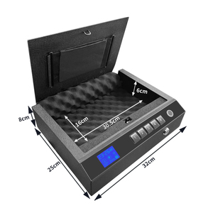 Nhận dạng khuôn mặt mật khẩu vân tay mở khóa an toàn, hộp an toàn hộ gia đình nhỏ, hộp súng chiến thuật chống rơi và chống trộm - Product Image 3