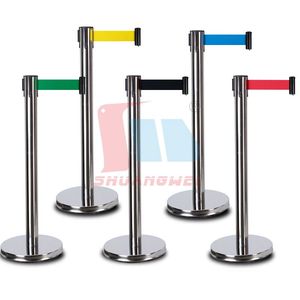 Bán Buôn Kiểm Soát Đám Đông Có Thể Thu Vào Vành Đai Stanchion Bài Tùy Chỉnh Kim Loại Hàng Xếp Hàng Dòng Hàng Rào Bài Stanchion Hàng Xếp Hàng Có Thể Thu Vào Vành Đai Hàng Rào - Product Image 1