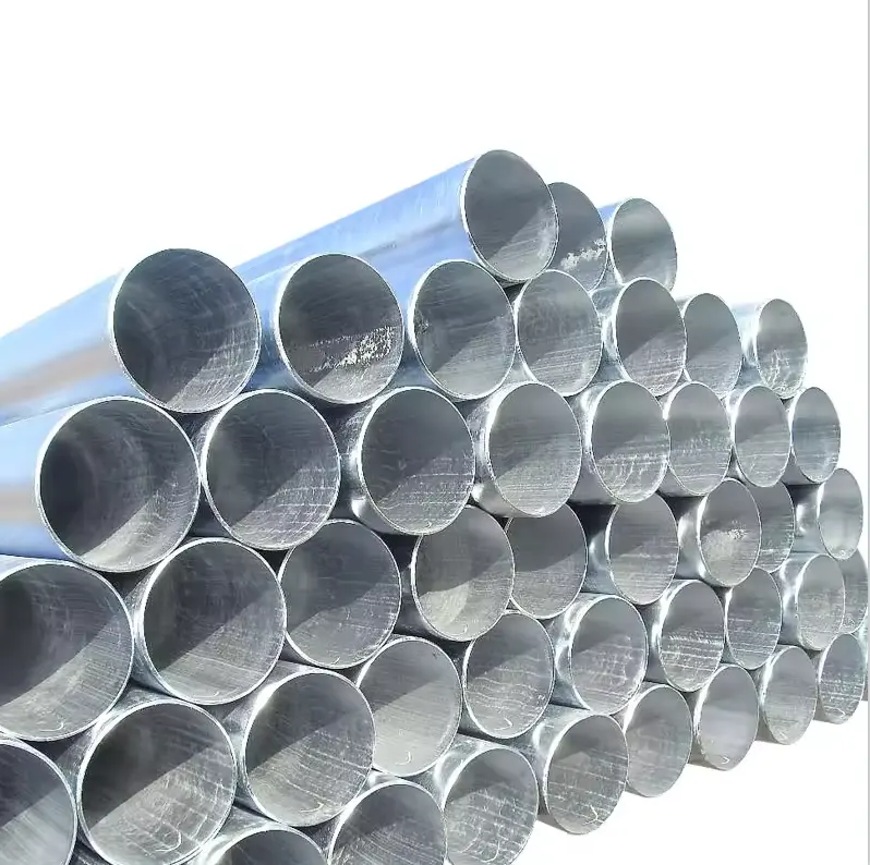 Tubo de aço galvanizado ASTM A53 disponível para soldagem de alta frequência de oleodutos Tubo soldado galvanizado com efeito de estufa
