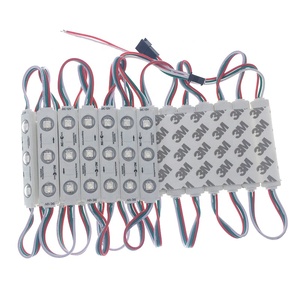ไฟ LED 5050 3smd สีเต็มรูปแบบ12V 3โมดูลการฉีด RGB IC 7015ตั้งโปรแกรมได้ - Product Image 1