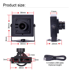 3200 HD USB Machine Vision Mini moduli fotocamera 720P H65 2.8mm 75 gradi Plug & Play per il riconoscimento facciale Android - Product Image 6