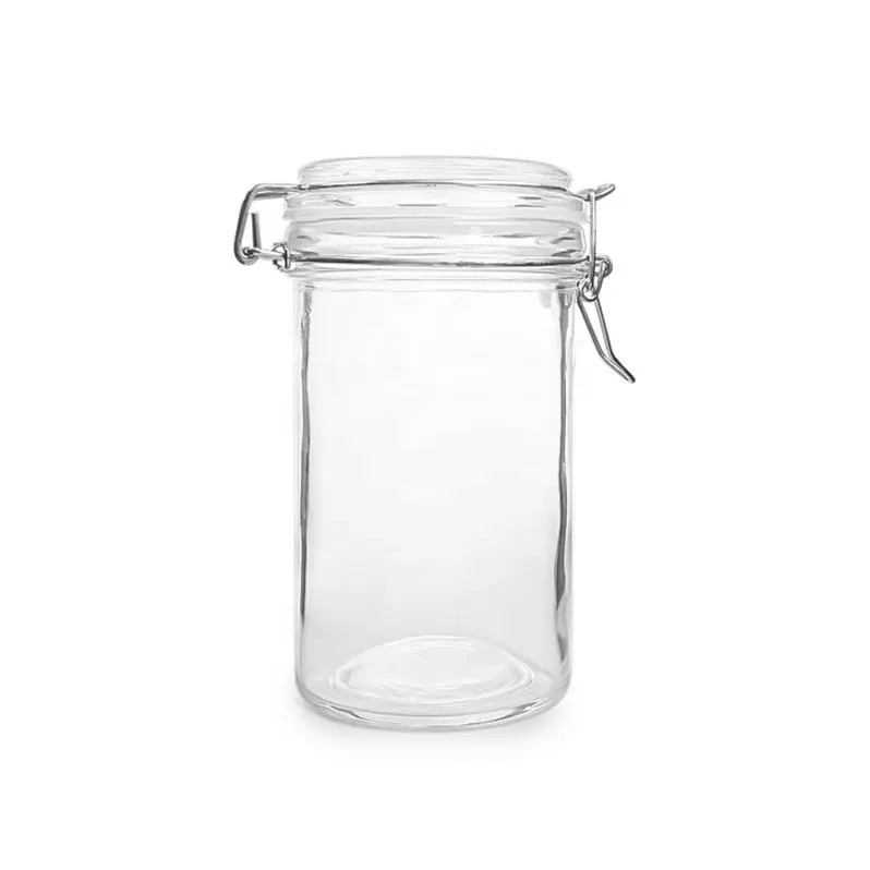 40ml 50ml 70ml 450ml 16oz vide mini taille épice poivre verre clip serrure pot côté droit