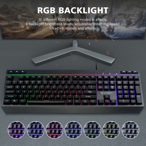 Wired Tastatur 104 Keys Single Backlit <strong>Computer</strong> RGB Gaming <strong>Keyboard</strong> Clavier Mechanical Gaming <strong>Keyboard</strong> - Product Image 3