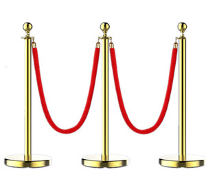 Bảo tàng Nhà hát Nhà hát tùy chỉnh đám đông kiểm soát stanchion rào cản nhung treo dây đỏ bài dây rào cản trang trí đám cưới - Product Image 4