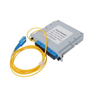FTTH Equipment <strong>1</strong>*9 <strong>1</strong>:9 <strong>1</strong> to 9 Hybrid Cassette PLC <strong>Splitter</strong> SC/APC <strong>Input</strong> and 70%:30% <strong>Output</strong> with <strong>1</strong>.5m Pigtail