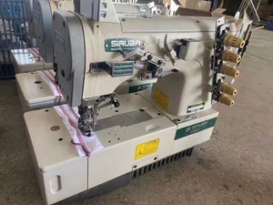 Gebruikt Sirubas F007 Interlock Naaimachine Voor Tape Binding Op T-shirt Polo Shirt Ondergoed Korte En Dus Op Heet Verkoop in 2022 - Product Image 2