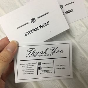 Sıcak satış MOQ50pcs teşekkür kartı küçük işletmeler için özel teşekkür kartları sipariş kartı kartpostal - Product Image 6