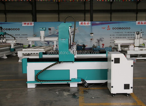 Controlado por computadora eléctrica de corte de madera 1325 talla de cabeza enrutador cnc para puertas de gabinetes de cocina - Product Image 3