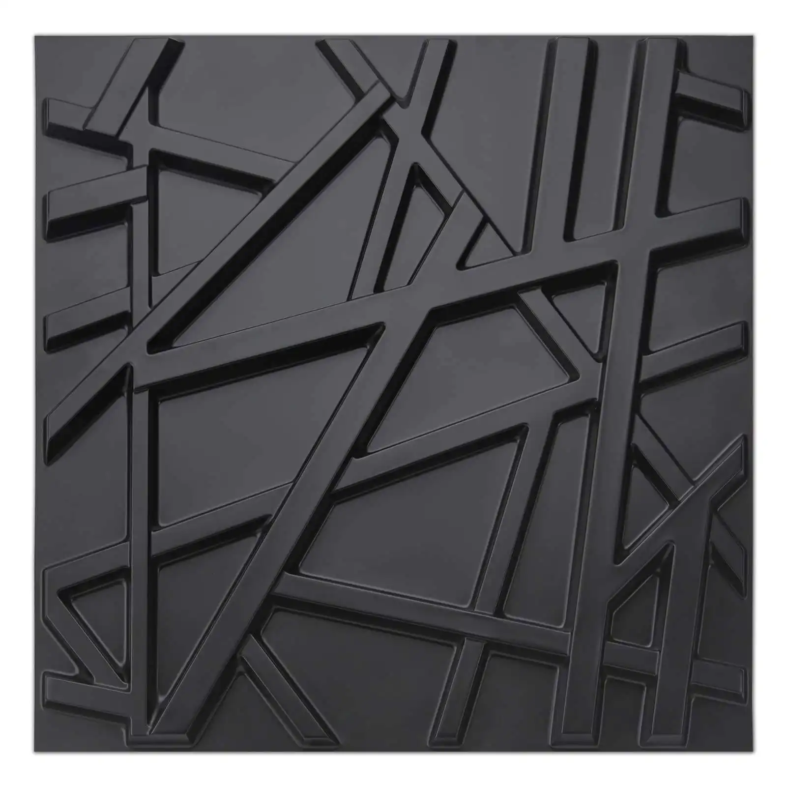 LANTISE di alta qualità PVC trame Decorative 3D nero pannelli a parete per la decorazione della parete interna