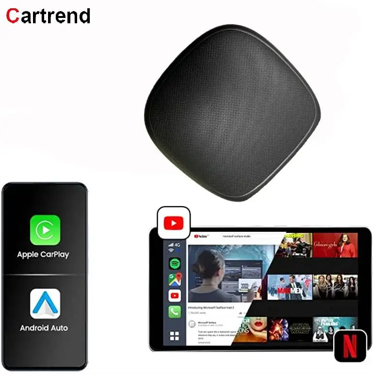 2023 New Android 11 không dây Carplay ai BOX ANDROID Car streaming video TV Box có thể được tùy chỉnh