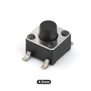 4.5x4.5mm SMT Tact anahtarı serisi 4 Pin SMD dokunsal basmalı düğme anahtarı ile 4.3/4.5/4.8mm H 4.5*4.5 serisi - Product Image 2