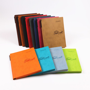 Bloc de notas de cuero de imitación creativo de tapa blanda con logotipo, cuaderno de cuero de imitación creativo ecológico, libro de cuero A4 - Product Image 1