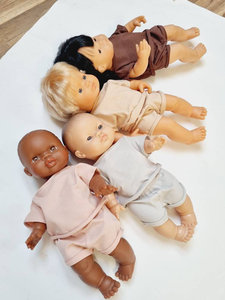 Miniland 38 cm <strong>Doll</strong> Clothe Short Sleeve T-shirt and <strong>Boy</strong> Girl Shorts <strong>Doll</strong> Sports Set