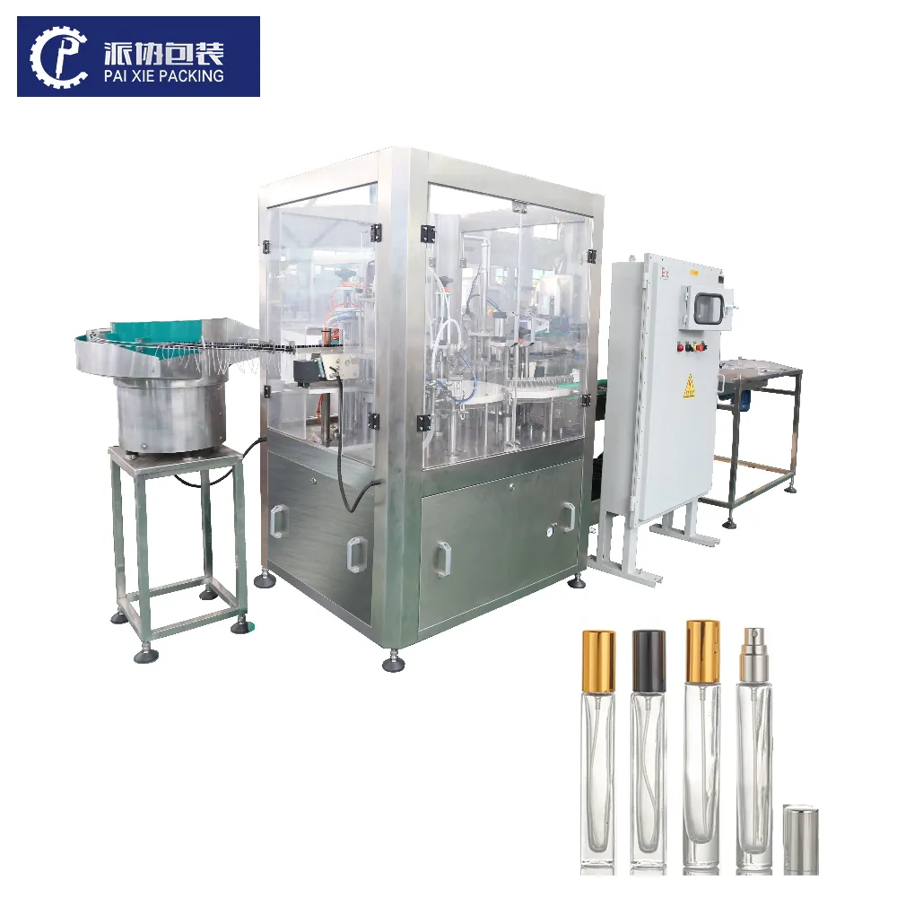 Automatic 20ml 50ml 100ml Perfume Filling Machines Perfume Production Plant Machine Line