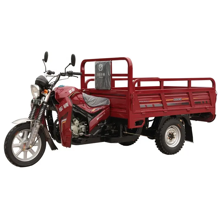 150cc três rodas motocicleta air cooling gás powered triciclo venda quente Africano motorizado carga grande roda triciclo para Adultos