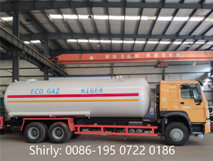 3 סרנים 52000L גפ"מ מכלית חצי קרוואן 52CBM גפ"מ גז תחבורה טנק קרוואן למחצה