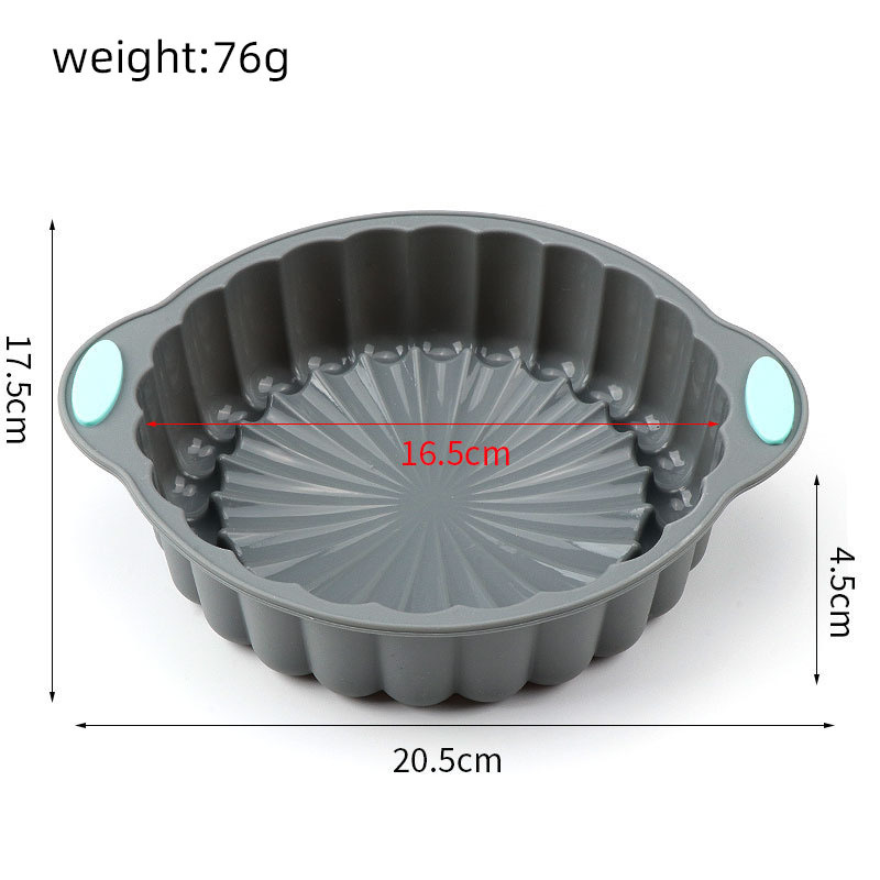 Gray-Round lace plate